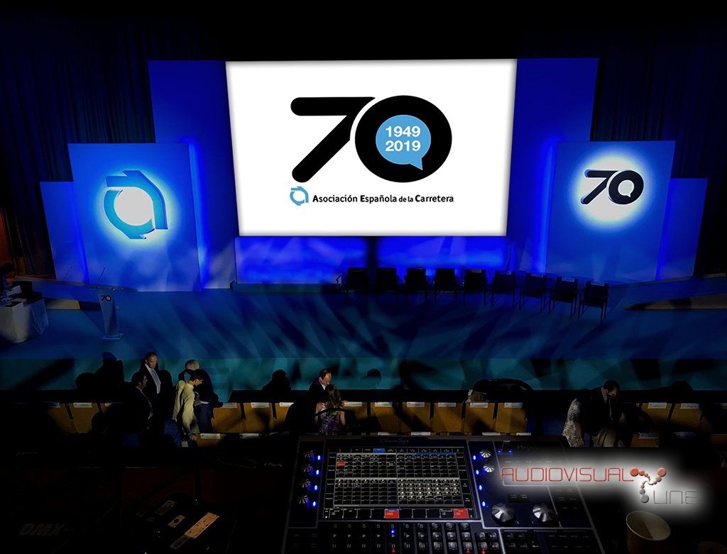 Montaje audiovisual del evento del 70 Aniversario de la Asociación Española de la Carretera